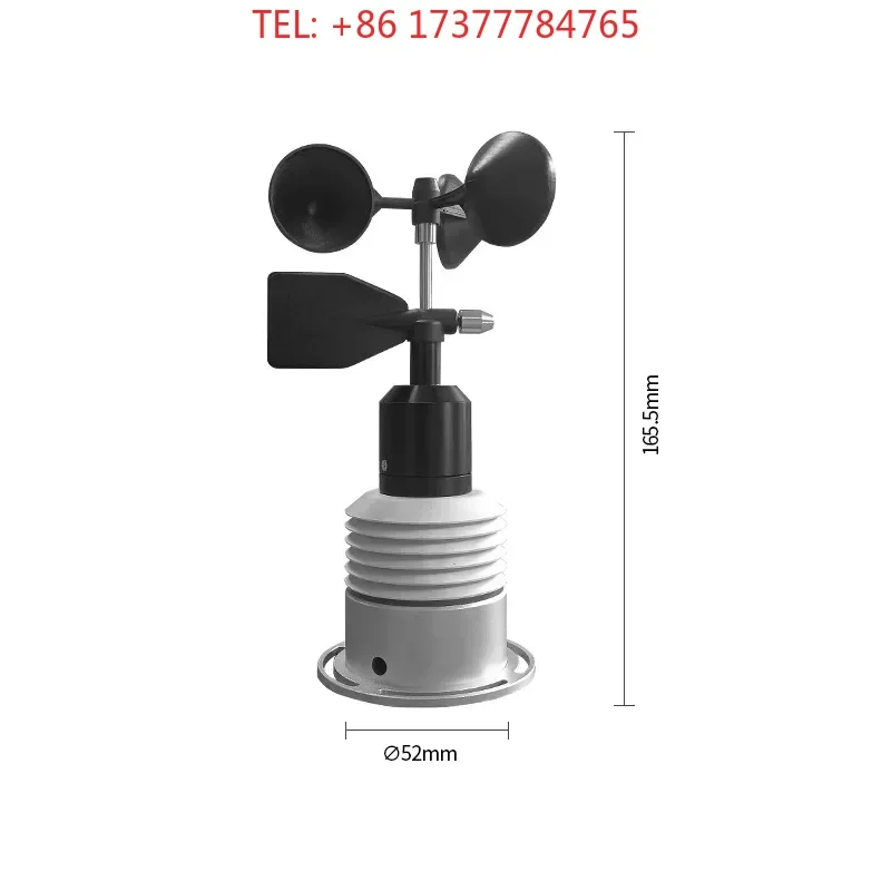 Miniature Integrated Meteorological Sensor XS-FS 02 Temperature and Humidity Atmospheric Pressure Speed Sensor Wind Transducer