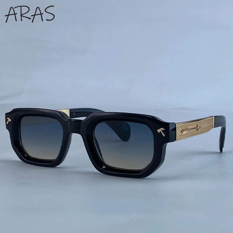 Polarisierte quadratische Sonnenbrille für Herren 2026 – Luxusmarke, Vintage-Rechteck-Sonnenbrille, klassische Fahrbrille für Männer, UV400-Schutz