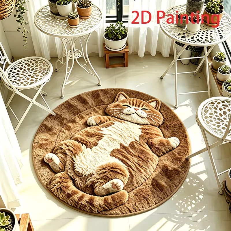 3D Printing Tablet - VIKAMA Leuke Luie Kat Ronde Print