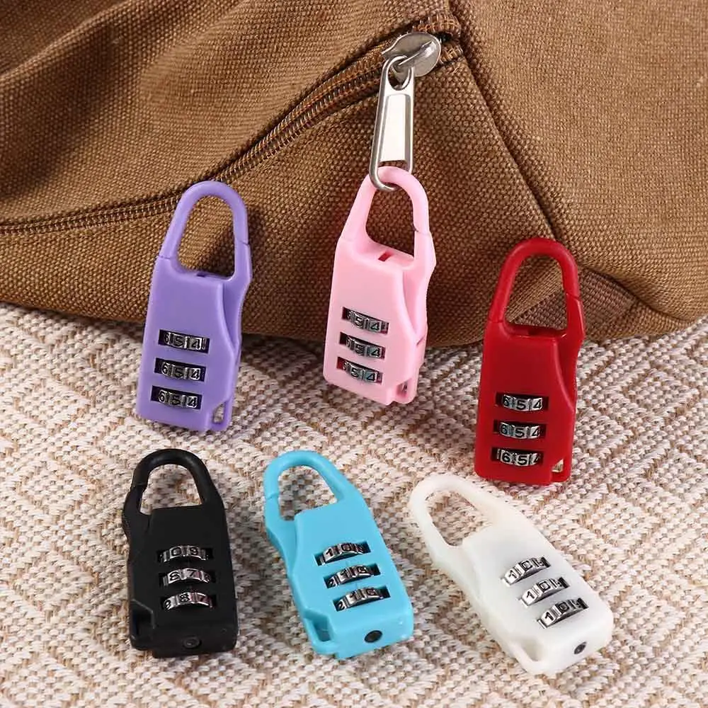 

Digit Suitcase Combination Lock Anti-theft Plastic Mini Combination Padlock Luggage Travel Lock Password Lock