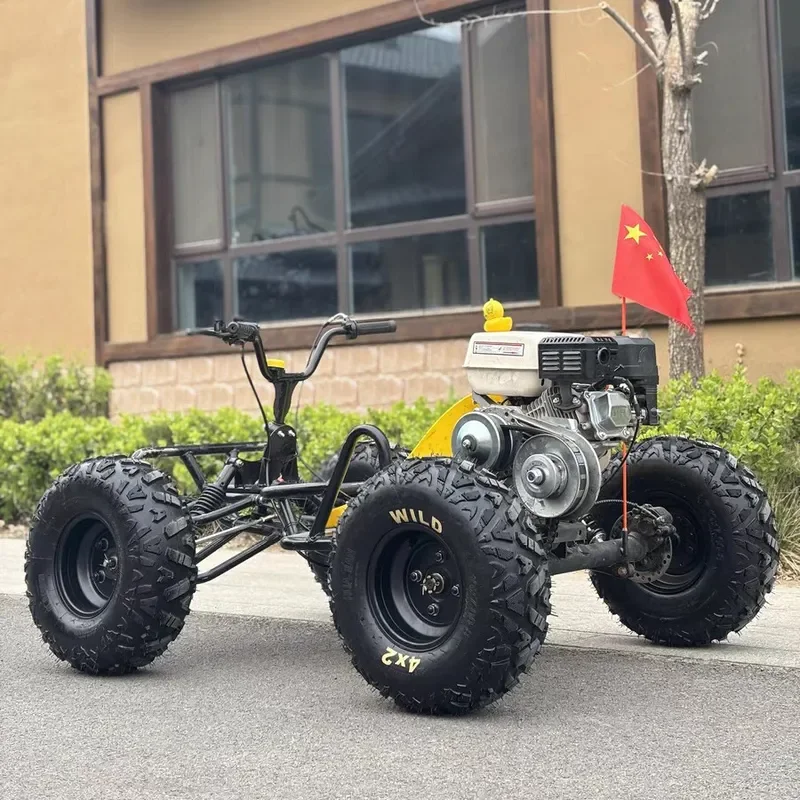 Off Road Kart Outdoor Two Stroke 6 Inch Red Adult Fuel Drift Car ATV