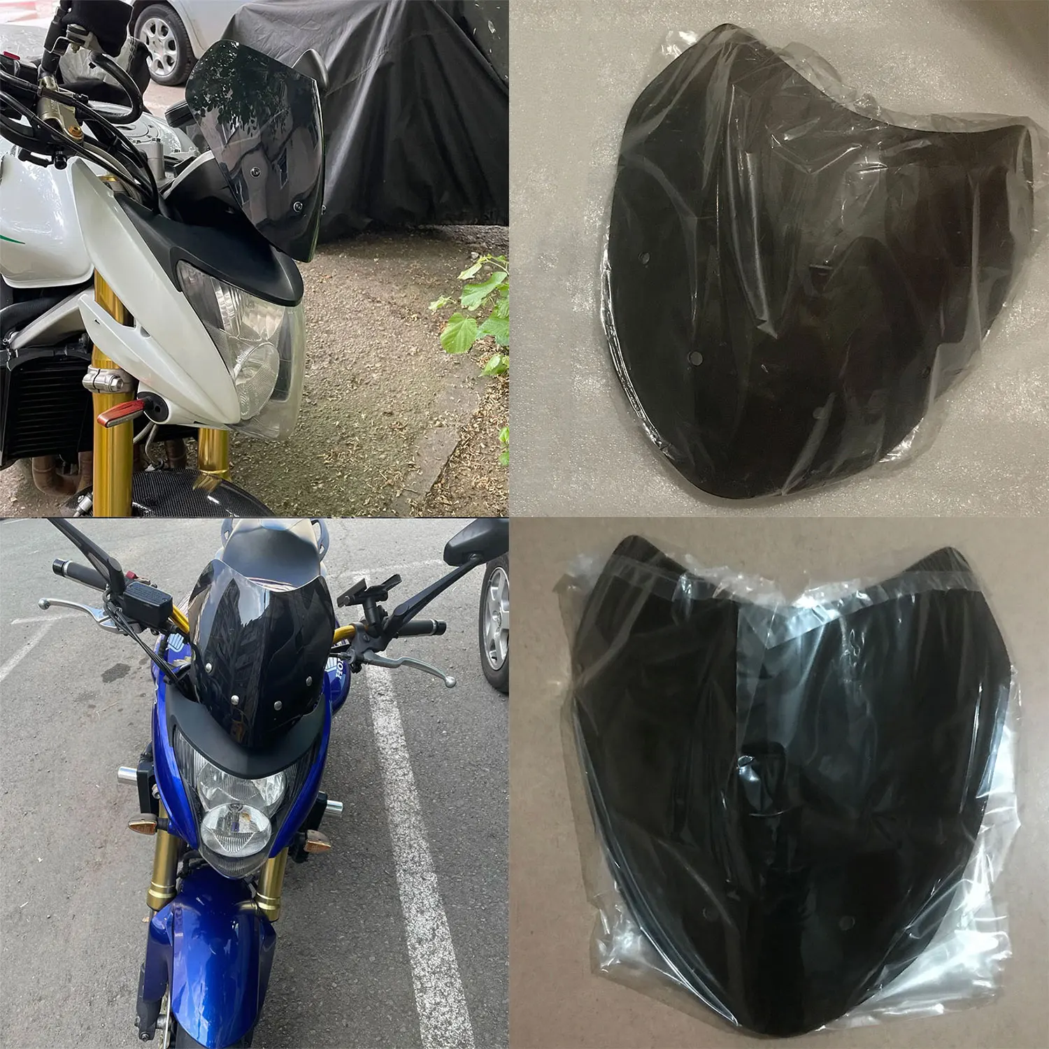For Honda Hornet 600 CB 600F CB600F 2007 2008 2009 2010 Motorcycle Windscreen Screen Windshield Wind Deflectors Accessories