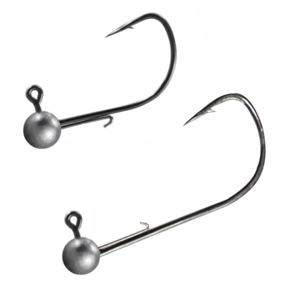 Anzuelos Jig Head plomados para pesca con vinilo