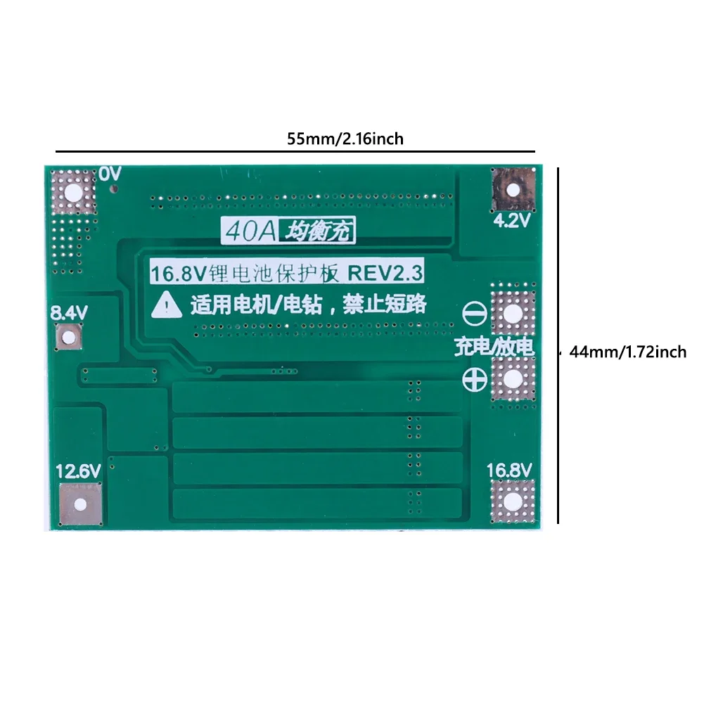 3S/4S 40A 60A Li-ion Lithium Battery Charger Protection Board 18650 BMS For Drill Motor 11.1V 12.6V/14.8V 16.8V Enhance/Balance