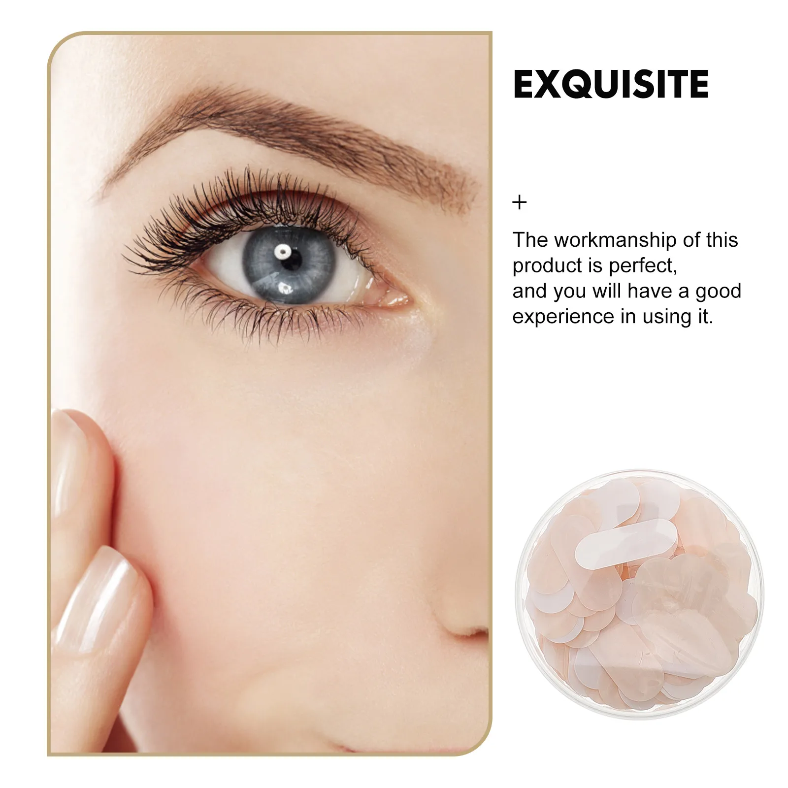 صندوقان من شرائط العين للعيون المقلدة، وسادات شريطية للجفن مزدوجة الجوانب، ورافع ملحقات الرموش #6