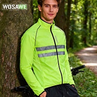 WOSAWE Cycling Jacket Windproof Men Ultralight Long Sleeve Bike Jersey Lightweight MTB Sports Windbreaker