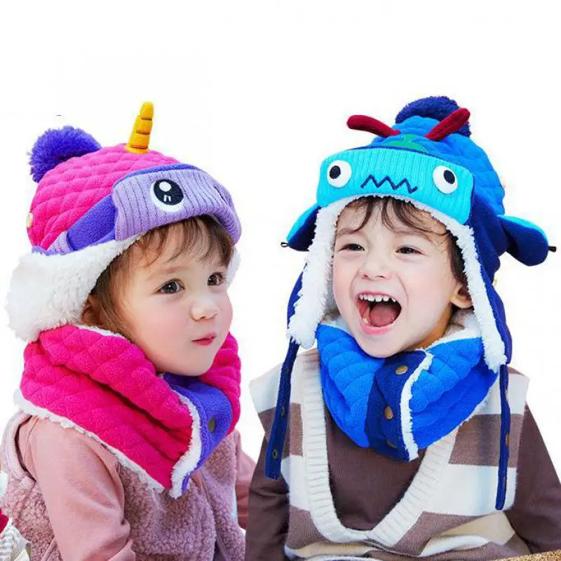 여아 남아용 겨울 모자, 만화 호랑이 아기 보넷 비니 귀 보호, 따뜻한 새해 선물, 겨울 모자, 신제품