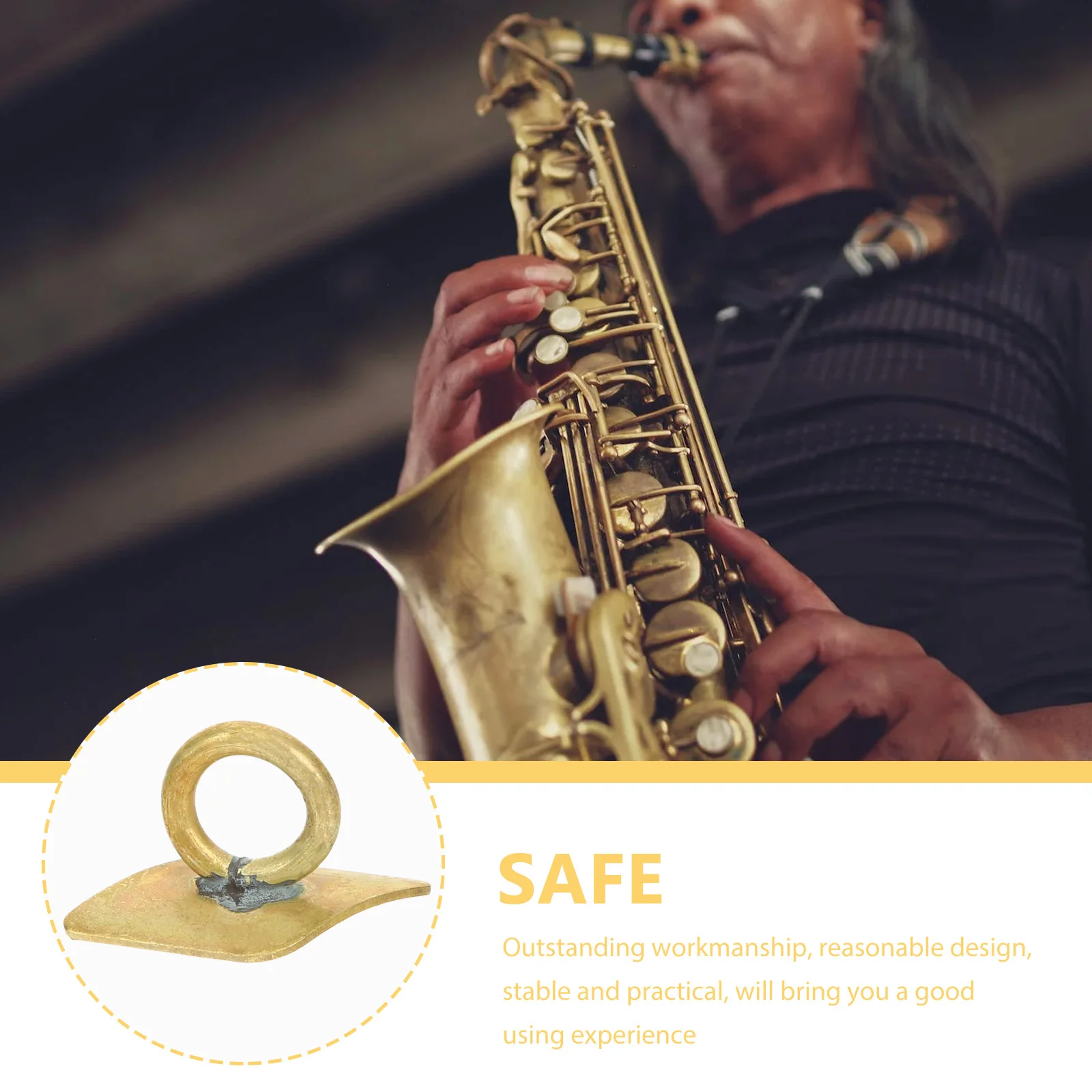 

for Saxophone Accessories Replacement Part Bass Golden Copper Neck Strap Alto Tenor