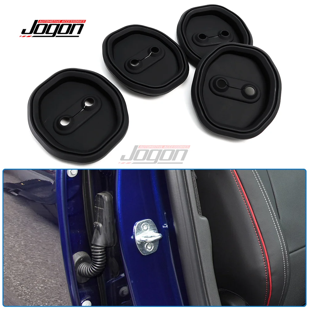 

Для Cadillac CT4 CT5 CT6 2020 2021, резиновая защита дверного замка автомобиля, пряжка дверного замка, защита от столкновений, накладка, автомобильные аксессуары