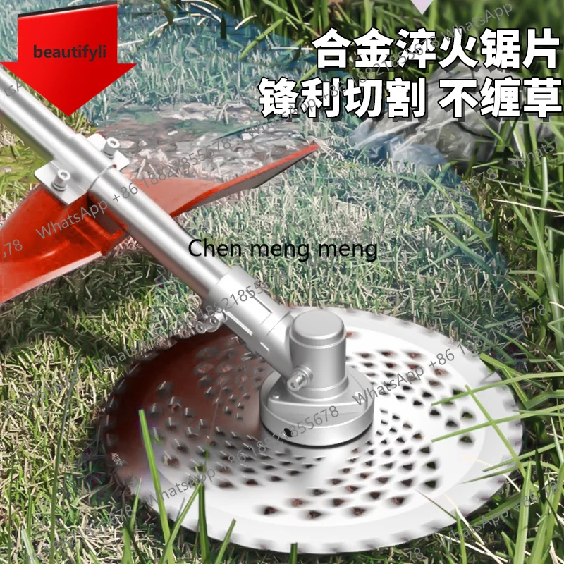 

D185 Lawn mower, backpack type four-stroke small household special multi-functional lawn mower, harvesting and weeding device