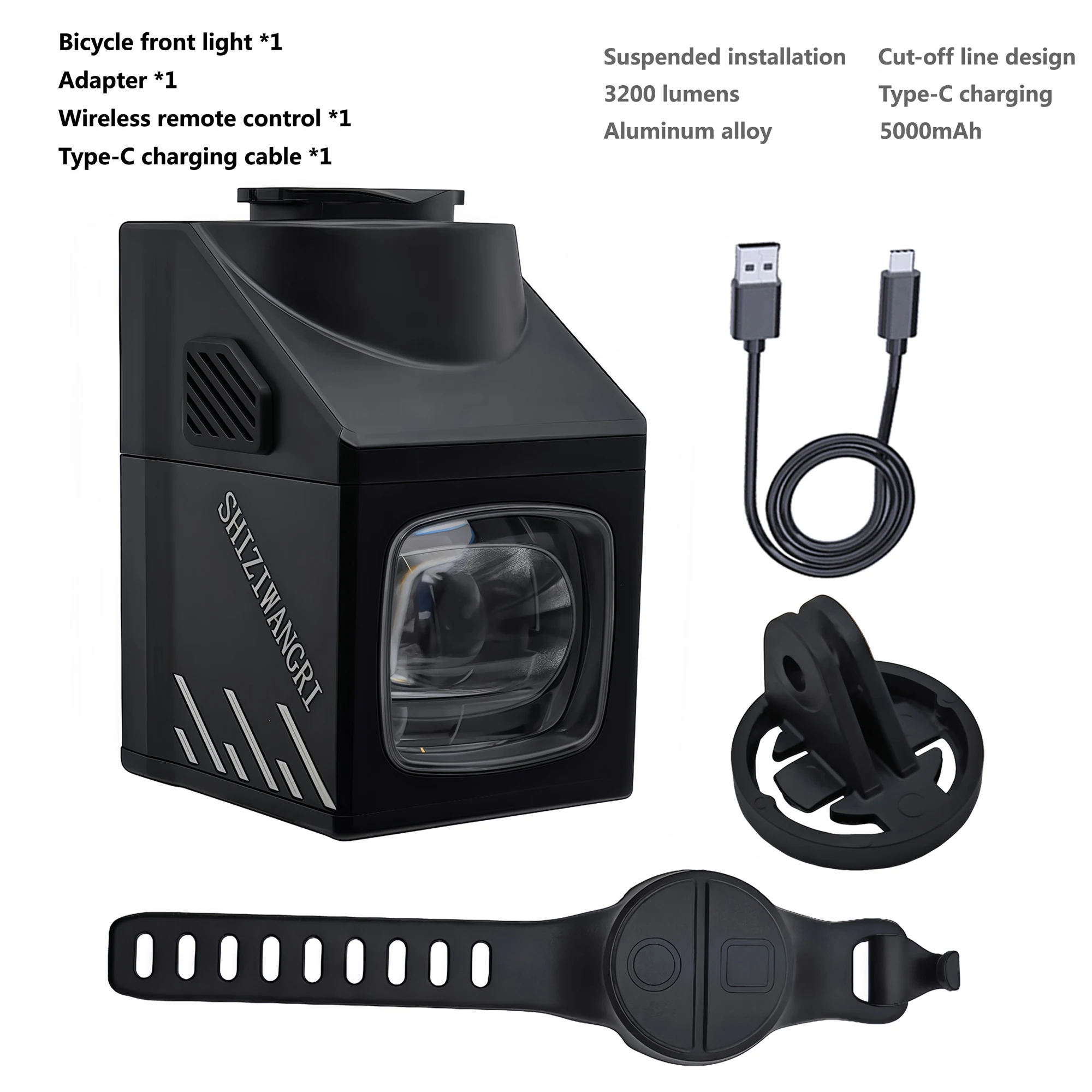 AliExpress Bike Light 3200 Lumens High Brightness IPX5 Waterproof Bike Headlamp MTB Waterproof Cycling Lantern Bike Accessories