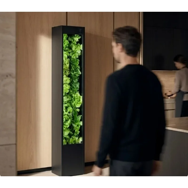 Slim Vertical Smart Hydroponic Plant Wall Indoor Soilless Vertical‑Growing Apparatus LED Built‑in Home Leaf‑Vegetable Planting