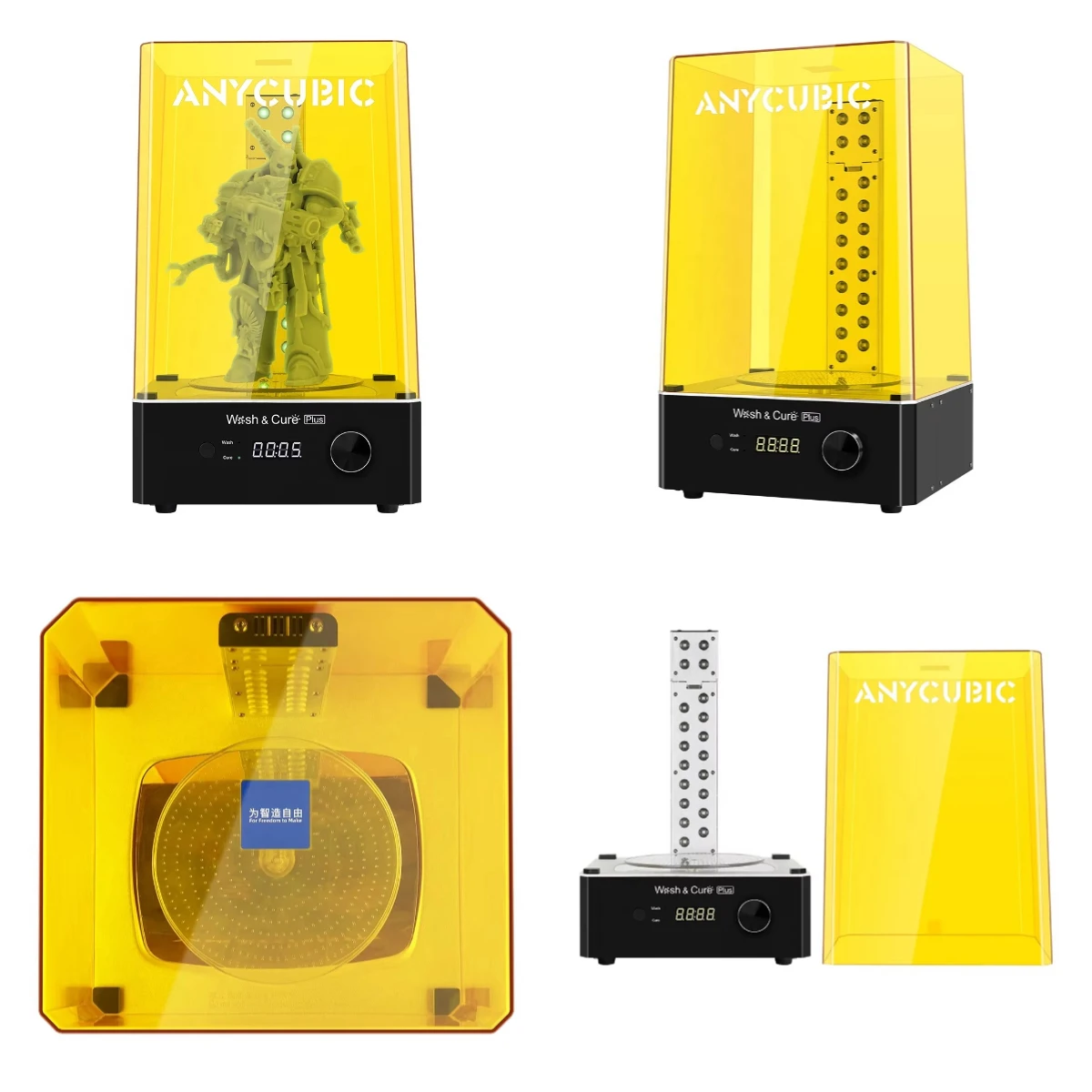 

FL-Anycubic Upgraded Large Size 115mm(L) *65mm(W) *165mm(H) Wash & Cure Plus Machine