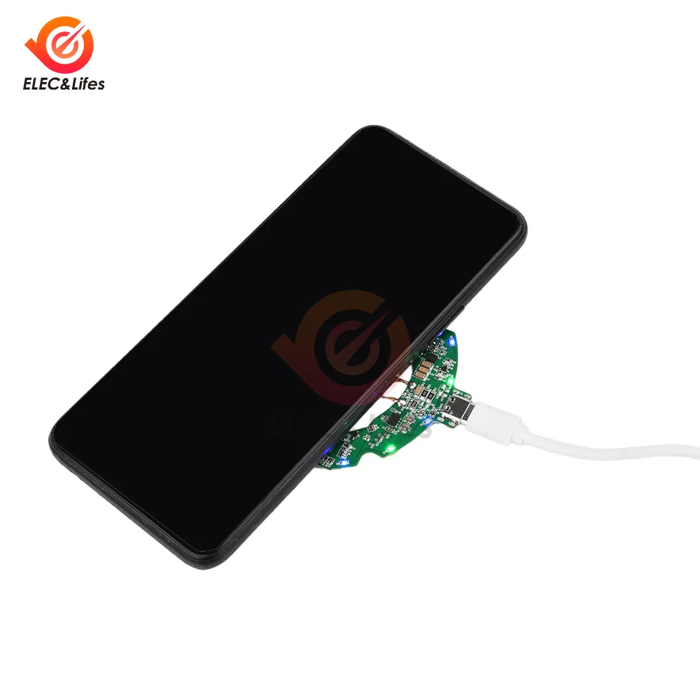 Qi Standard 5/10/15W Wireless Charging DIY Coil Receiver Module Circuit Board Wireless Charging Coil for iPhone Smart Phone