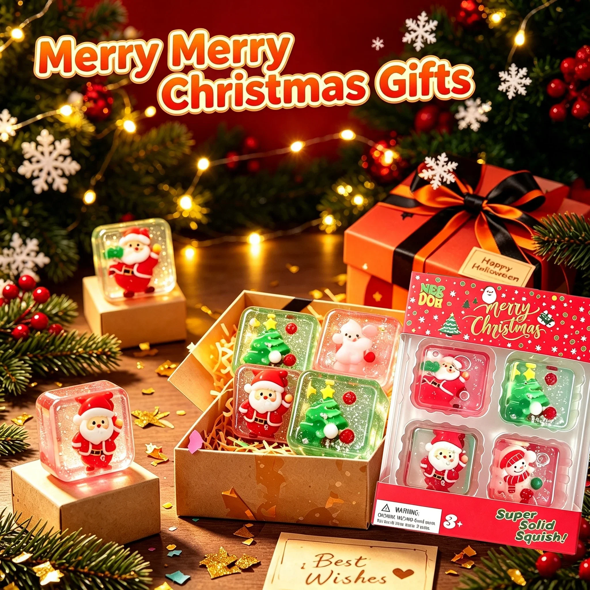Set Mini Natal Isi 4, Kubus Lu - Fidget Cube Original ulasan dan harga