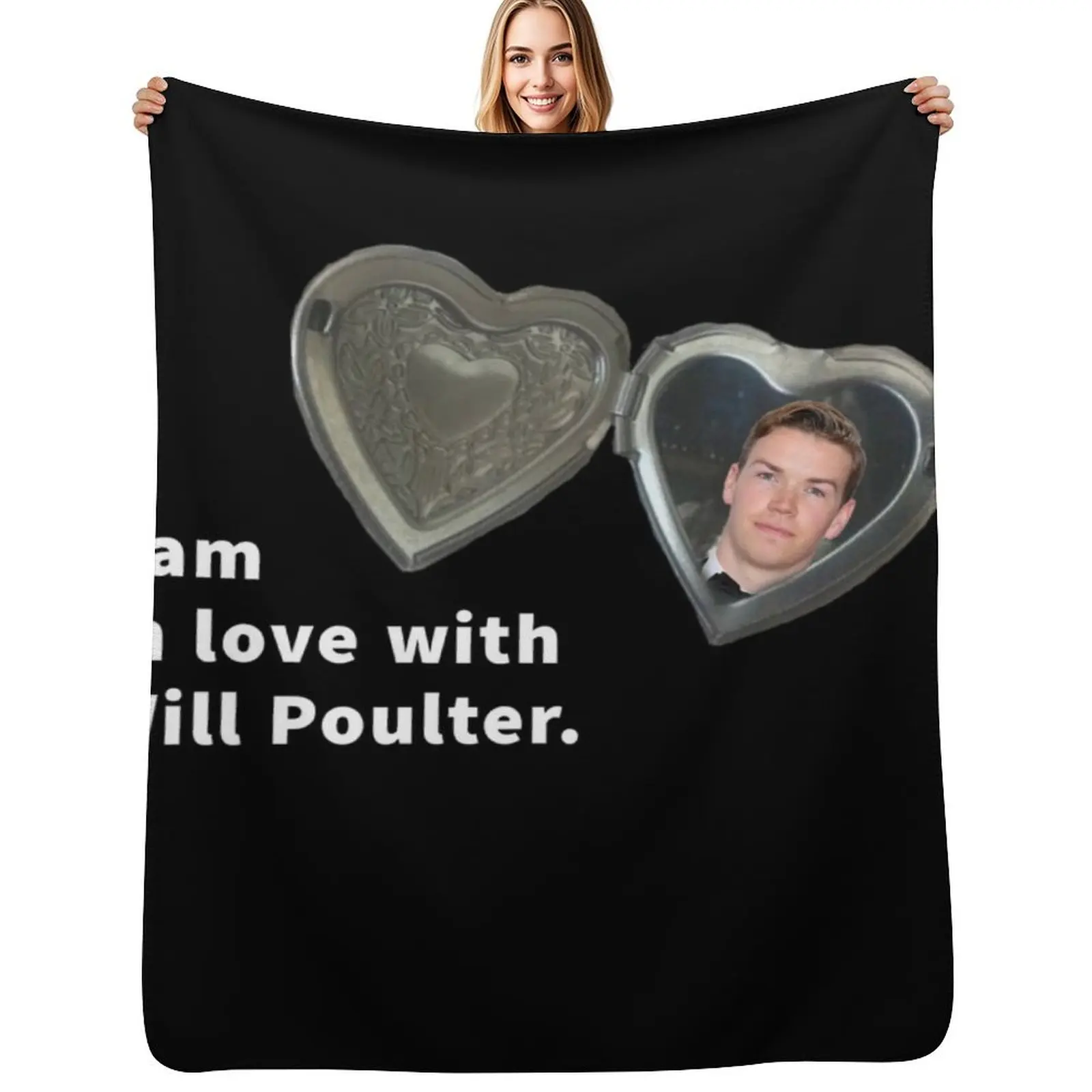 

I Am In Love With Will Poulter Throw Blanket Spring Fall Cozy Throw Blanket for Couch