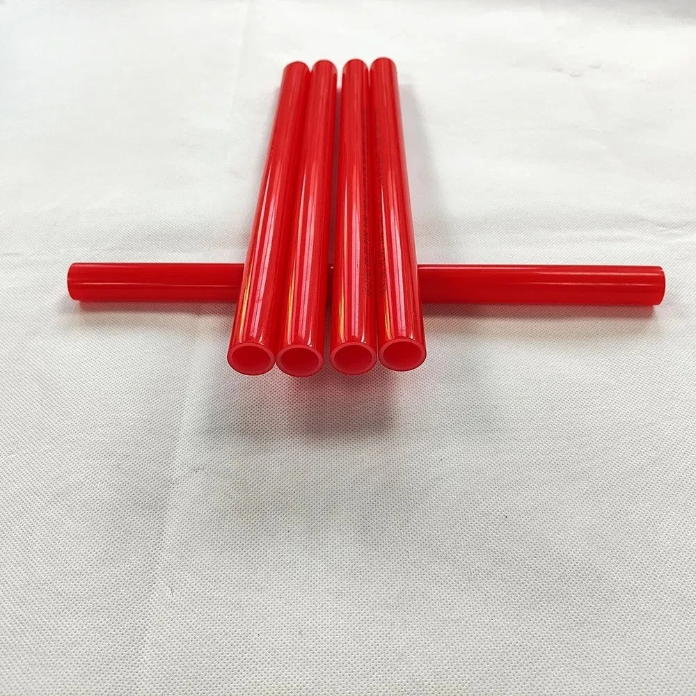 

red polyurethane hollow rod Construction Machinery PU plastic bar Force Glue Sticks PU Rods Self-defense Stick