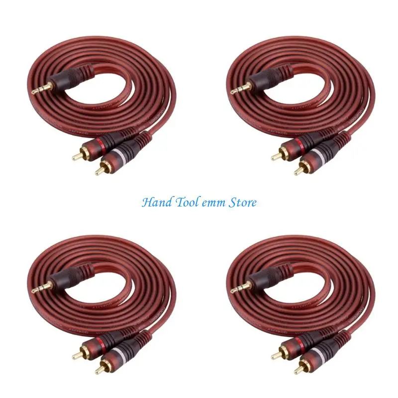 H37F 3.5mm media cord with metal tip finish for indoor speaker input