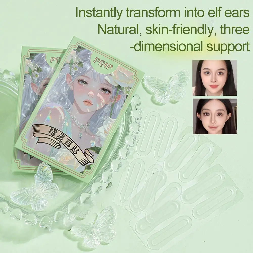 

12Pcs/Kit Elf Ear Correction Stickers Self-Adhesive Ear Support Stickers Invisible Ear Shape Stickers​ Makeup Tools