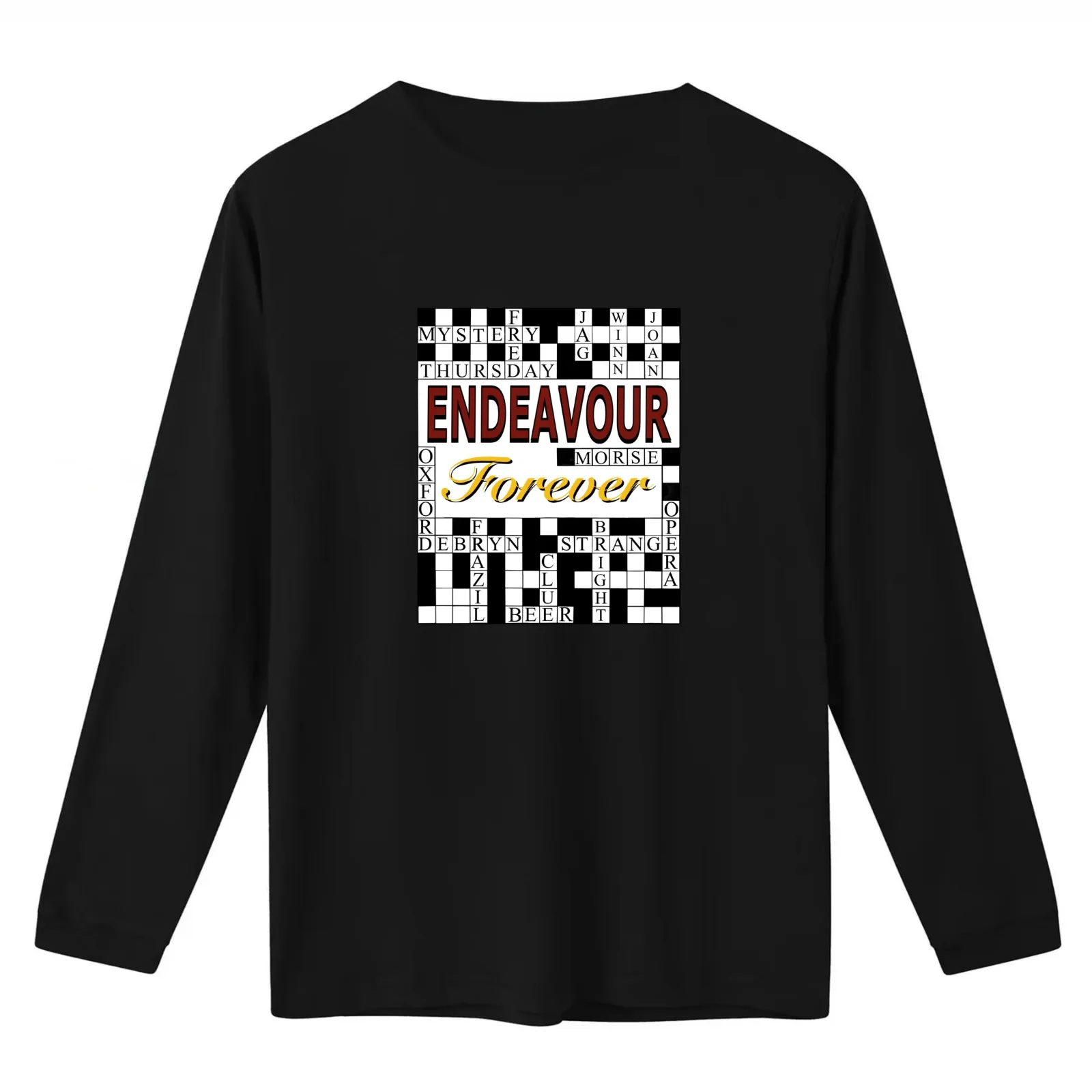 Endeavour Forever T-Shirt Summer Casual Cotton Tee Oversized Streetwear Tops Vintage Graphic Print Loose Fit Short Sleeve