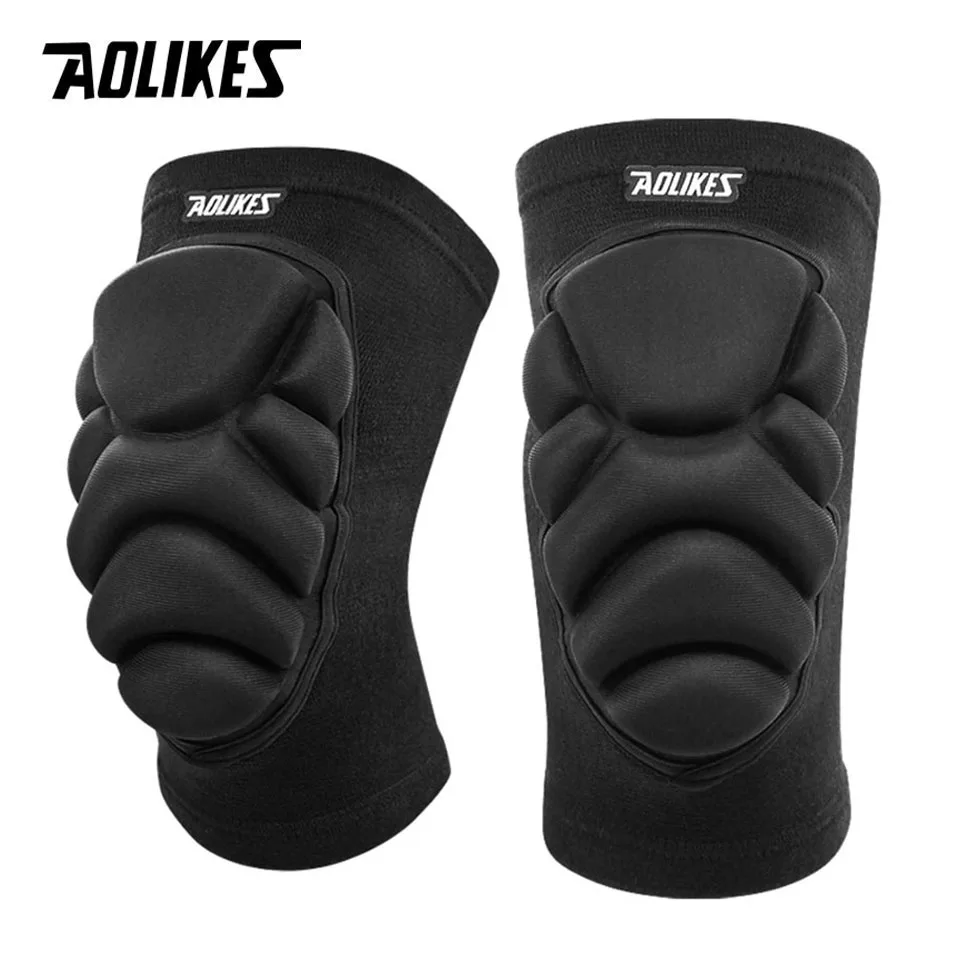 AOLIKES 1 Pair Knee Pads, Anti-Slip Collision Avoidance Kneepads with Thick EVA Foam, for Volleyball, Football Dance Knee Sleeve