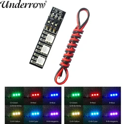 RGB 5050 LED Light Board 5V 12V 16V 3S 4S 7 Colors Switch for RC drone kit hobby FPV racing quad Quadcopter Multicopter UAV
