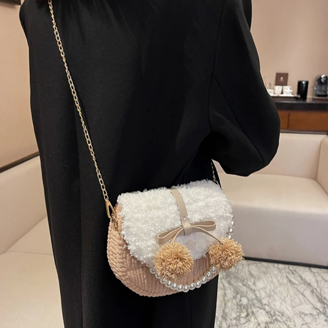 DIY Craft Project اليدوية الغزل حقيبة كروسبودي لتقوم بها بنفسك عدة مخيط يدويا حقيبة معدنية محبوك حقيبة لصديقة أفضل صديق هدية #6