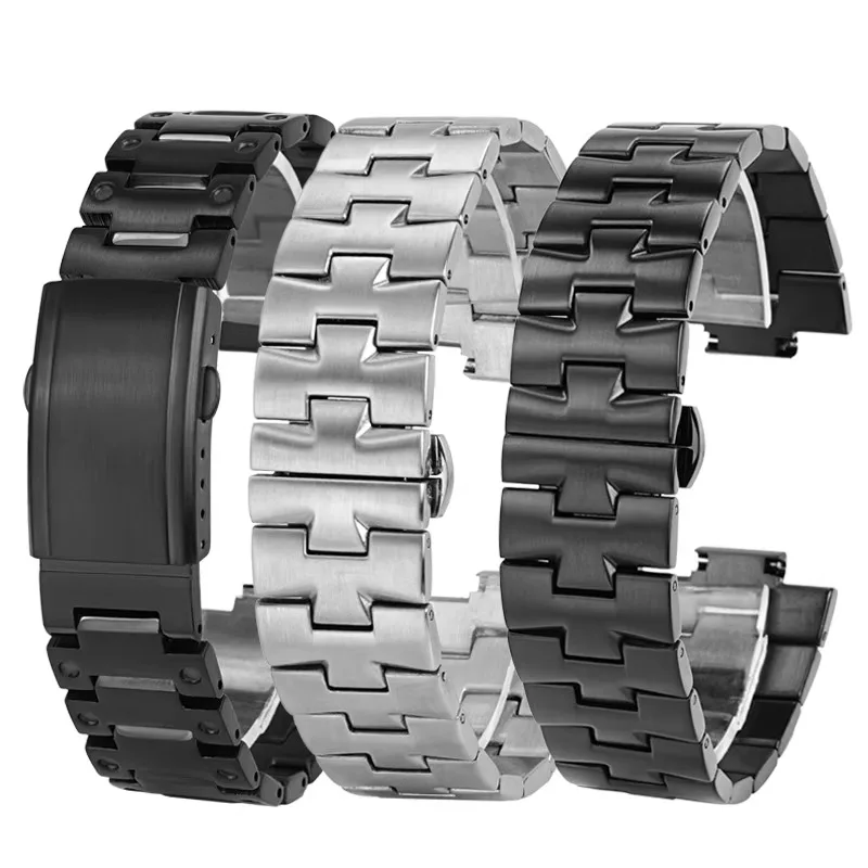 Metal Stainless steel Strap For Casio Watchband Edifice series Farm Oak EFB-680 ECB10YD Watch Band Men's Convex 12mm 14mm Strap view 6