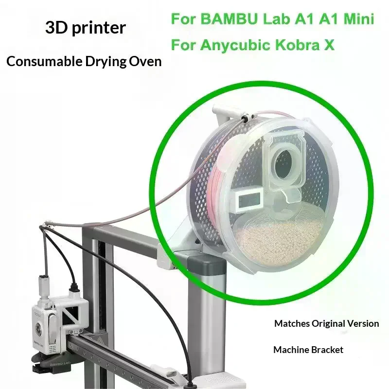 Dustproof Anti-Moisture Sealed Box Release 3D Printing Filament Dry Box 1KG Storage Case Wall-Mounted For Filament Holder 1 Set