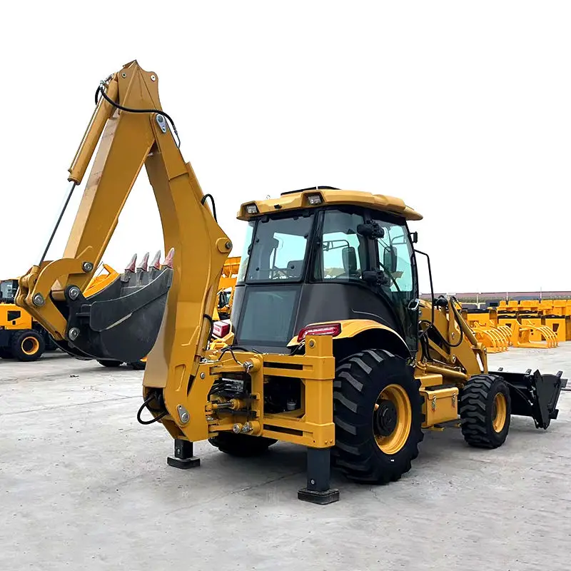 Construction Machinery Backhoe Loader Heavy Machinery Construction Wheel Backhoe Loader Directly Factory Sale