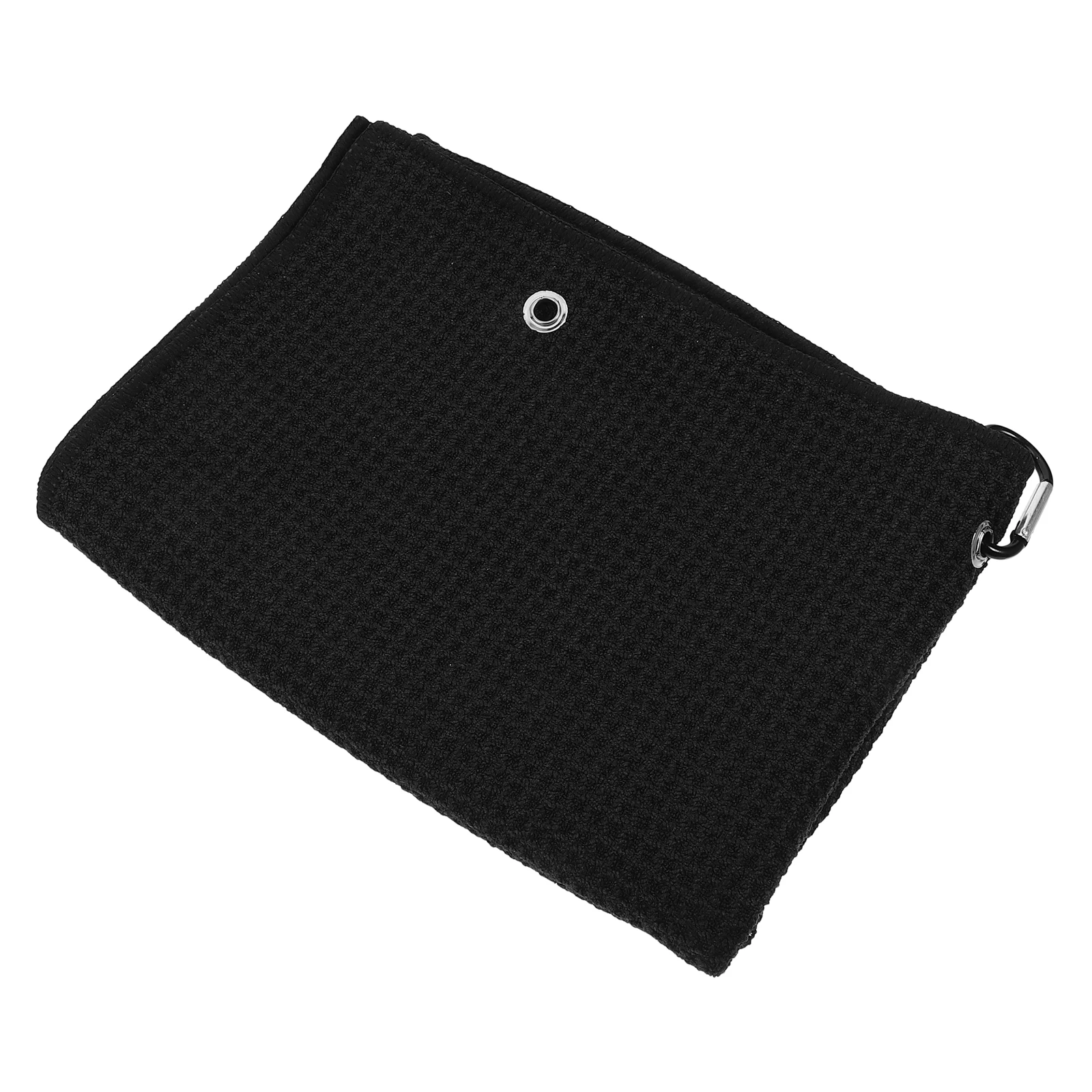 

Golf Towel 40x60cm Black Clips Embroidered Microfiber Cleaning Portable Golfer Accessory Easy Wash Golfs Tool Golfing Wet Small