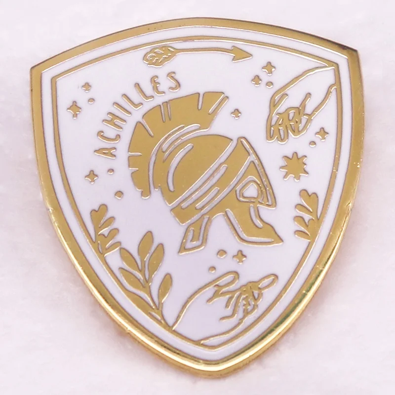1pc Achilles-Enamel Pin Ancient Greek Mythology Hero Brooch Friends Gift Jewelry Accessories