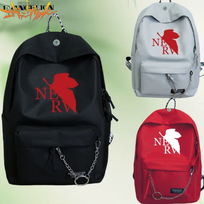 

Neon Genesis Evangelion, мужской и женский новый милый креативный рюкзак с логотипом аниме, легкий и портативный рюкзак большой вместимости