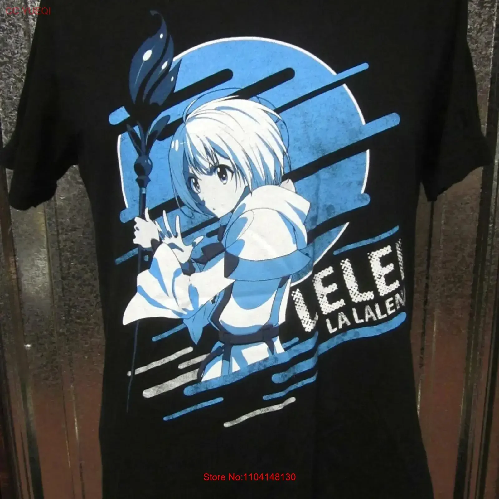 LEILEI LA LALENA manga med T shirt Japanese anime sage Gate tee Takumi Yanai vintage Washed fashion Breathable Casual
