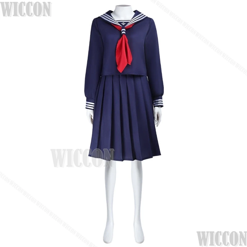 Shimizu Jk Hinako Game Cosplay Japanese School Uniform Sailor Suit Dress Girl Blue/Gray/Blue 3 Colours Halloween Cos Comic Con
