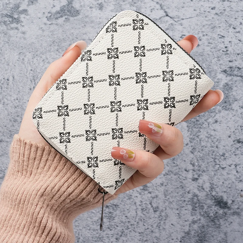 Cross border multifunctional card bag for men and women, compact storage bag, bank card holder, large capacity multifunctional I