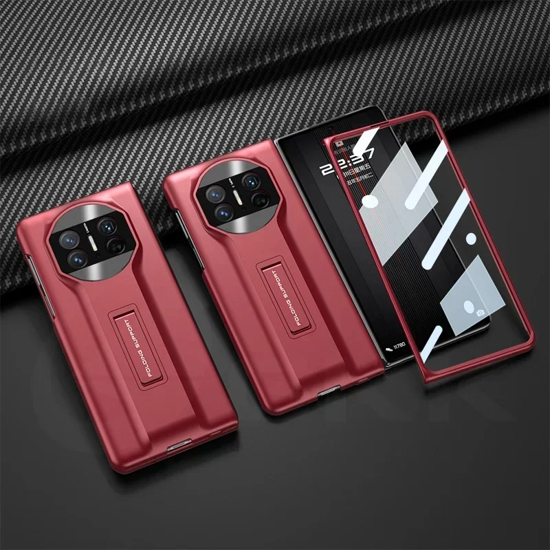 

Armor Supercar Design Plastic Hard Case For Huawei Mate X3 With Glass All-included Protective Hard Cover For Huawei Mate X5 Case