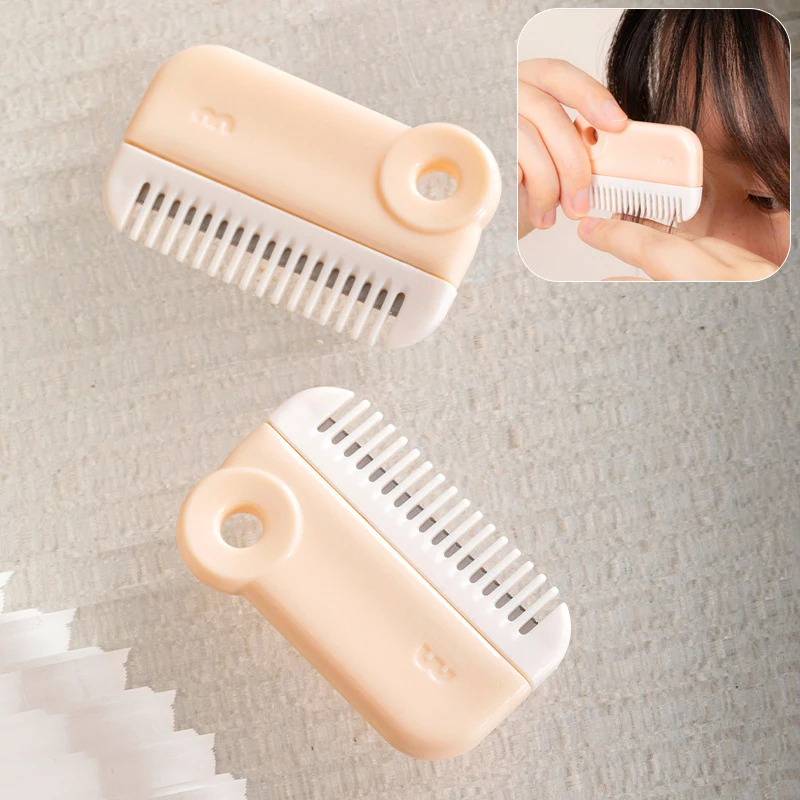 Baby Hair Clipper Bangs Comb 2-in-1 Thinning Trimmer Broken Hair Split Comb Children's Bangs Broken Hair Cutter Haircutting Tool