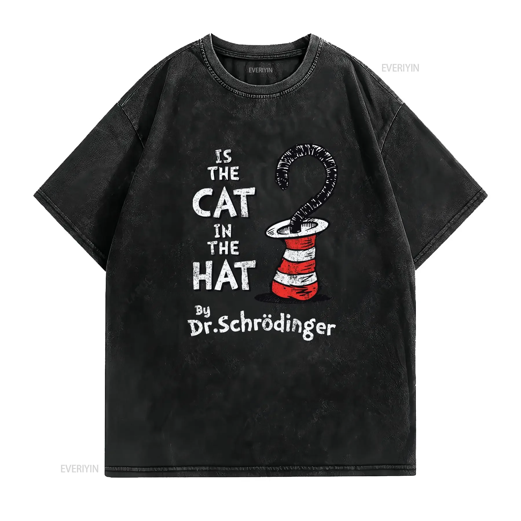 Cat In The Hat Men T Shirt Schrödingers Schrodinger Schroedingers Cats Love Liebe Addicted Addiction Geek Nerd Attack Box