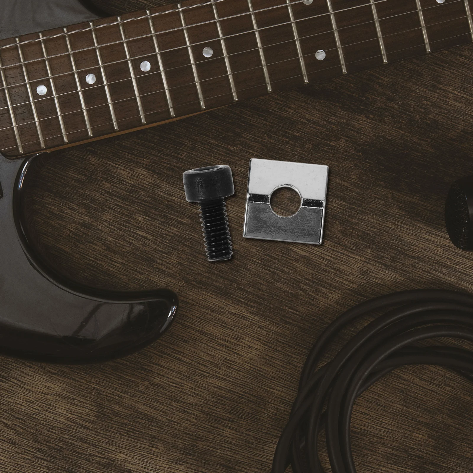 

1Set Guitar String Metal Retainer Zinc Alloy Stable Press String Lock Suitable for Electric Guitar Musical Instrument Accessory