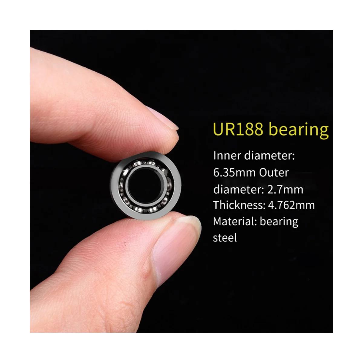 8 Pcs Steel R188 KK Bearing Speed Responsive High Carbon Chromium Steel Bearings R188 U Groove for Yoyos Models