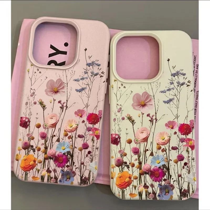 

Small Red Flowers Phone Case For Motorola MOTO G85 G84 G75 G05 G34 G15 G35 G54 Edge 50 Pro NEO 60 Fusion STYLUS Leather Cover