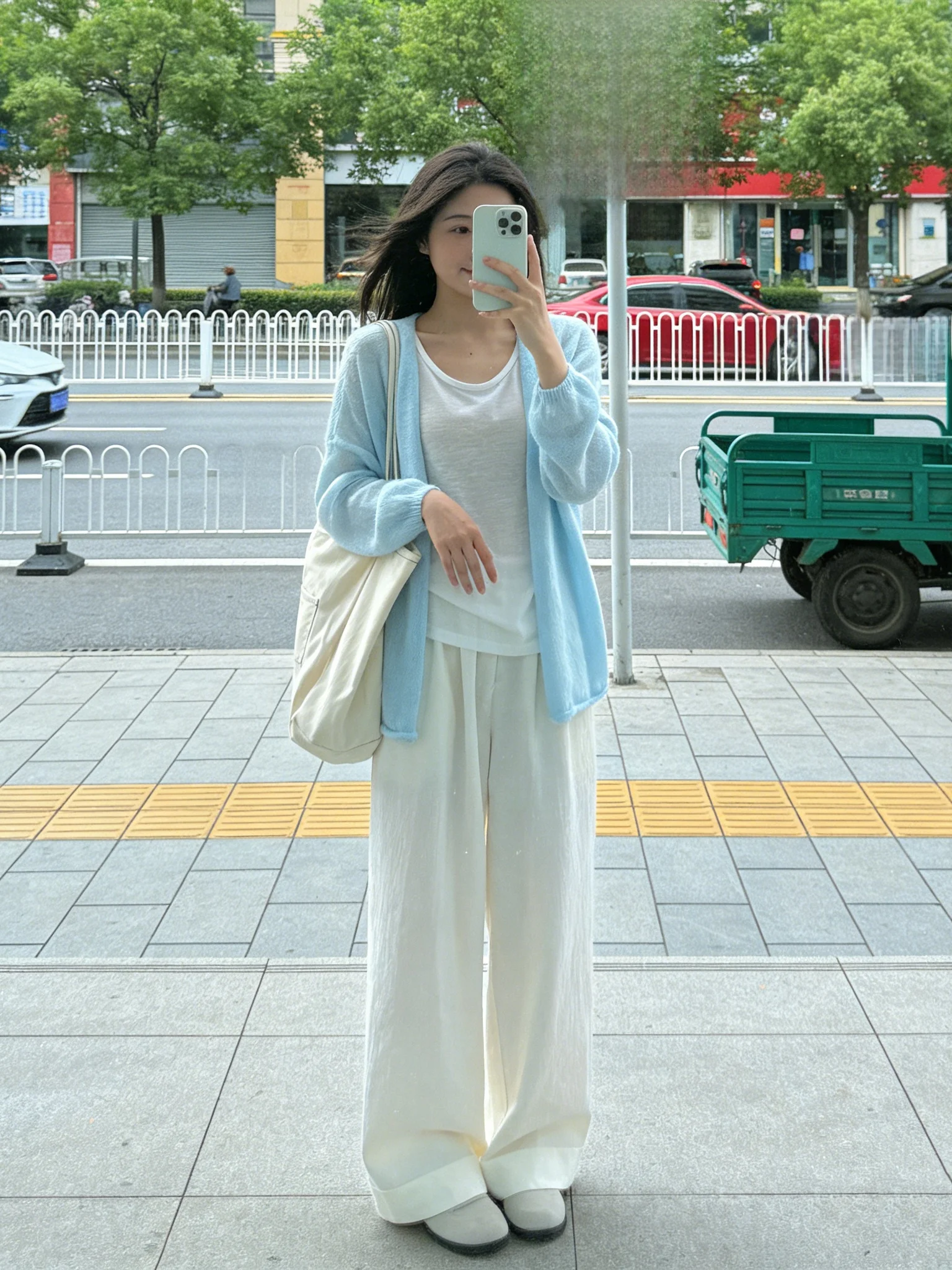 

Ladies' Loose Knitted Ice Silk Open Cardigan UV Protection Air Conditioning Top Purple Lazy Style Casual Comfortable Outerwear