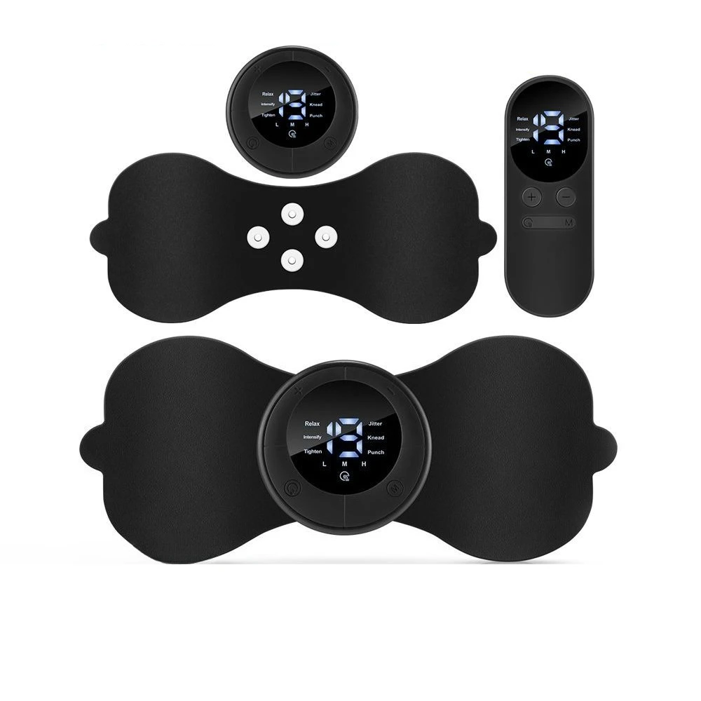 6 Modes Muscle Massager with LCD Display - Wireless Rechargeable, Heated Neck Pads & Mats