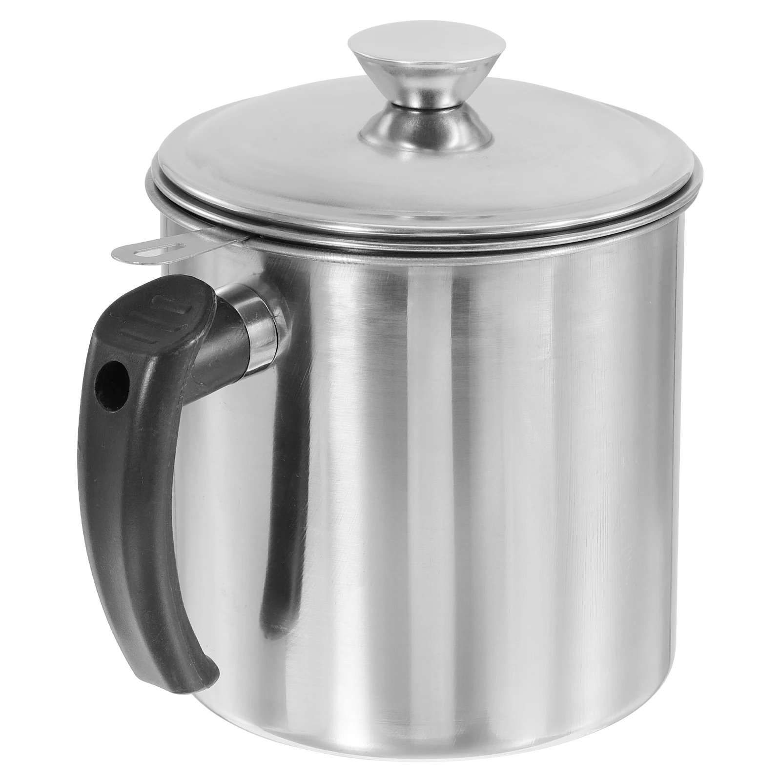 

Stainless Steel Pot With Strainer Kitchen Grease Container For Cooking Oil Storage Bacon Fat Separator Household Oil