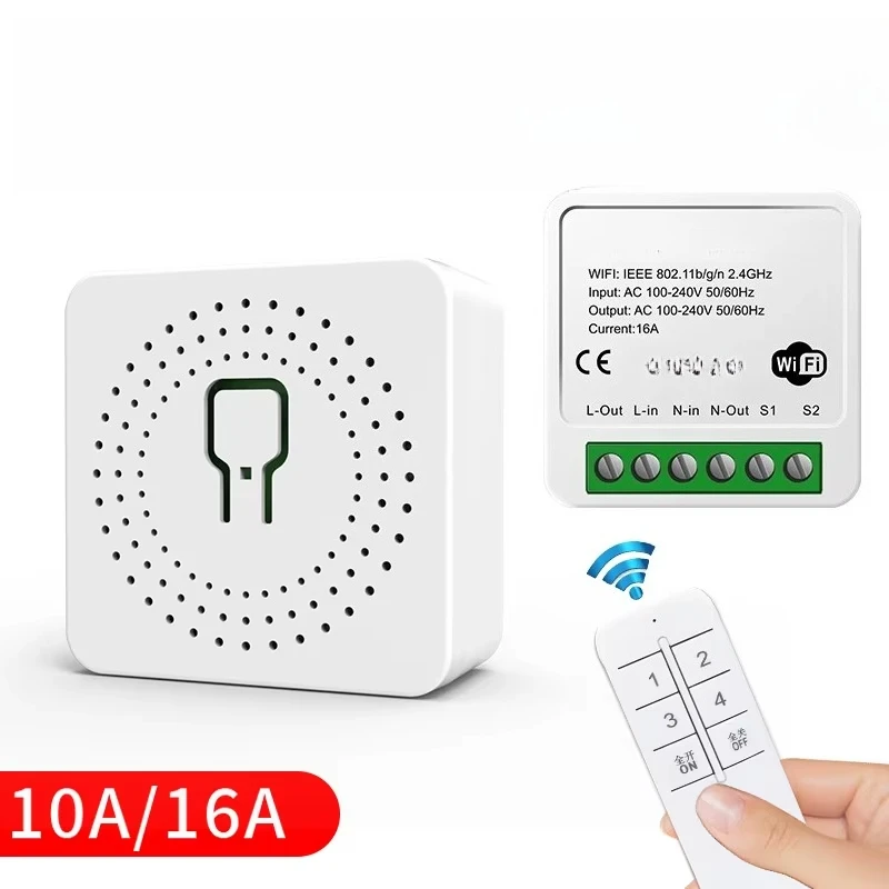 واي فاي مفتاح ذكي وحدة تحكم بالمؤقت اللاسلكية عن بعد مع التحكم الصوتي ماكس. 10A الحالي #5
