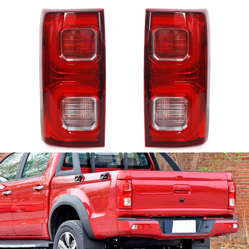 Car Tail Light para JAC T8 Pickup, Lâmpada de freio traseiro, Turn Signal Lamp, Montagem com lâmpadas, Chicote de fios