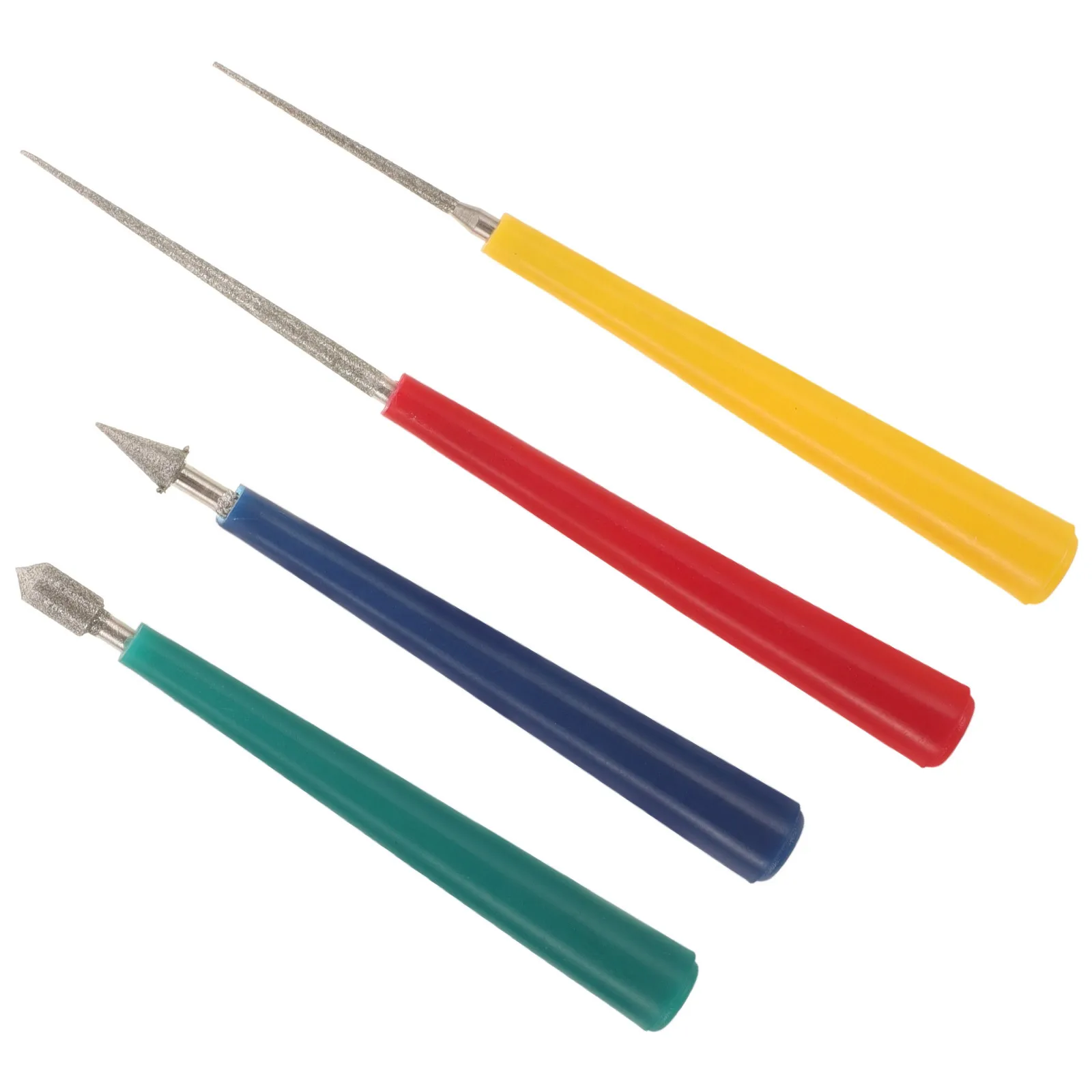 

4Pcs Diamond Reamer Expanding Hole Tool Set DIY Pearl Beads Jewelry Making Handmade Craft Diamond Needle File Set
