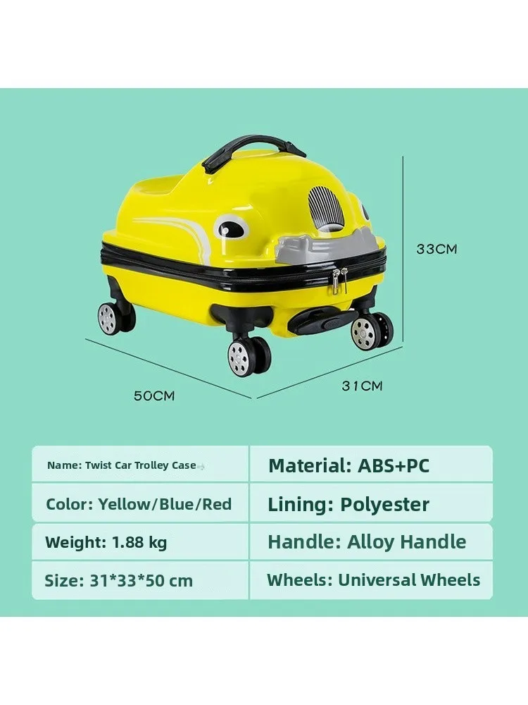 children's-advanced-luggage-toy-carry-on-suitcase-cartoon-travel-bag-with-universal-wheels-baby-toddler-rolling-bag