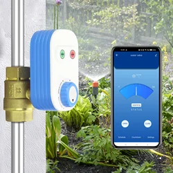 Tuya Smart Water Shut off Valve Controller Mini Size Emergency Manual Control Wifi Garden Lawn Farm Irrigation Water Timers